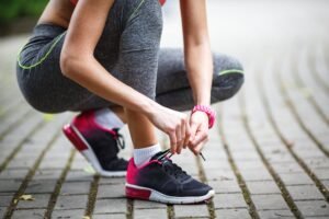 Pair of training sneakers for the gym